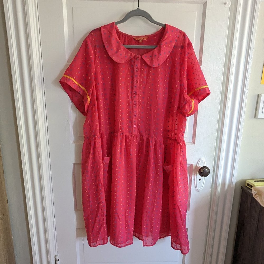 Modcloth Darling in Dots Sheer Dress